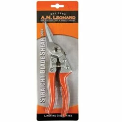 Leonard Straight Blade Pruning Shears, 8.625-inch Length 8 Leonard Straight Blade Pruning Shears, 8.625-inch Length -Wilson Bros Gardens Shop 1204 1