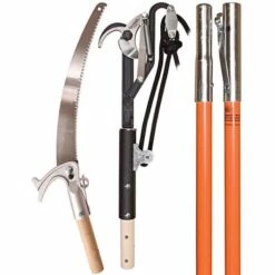 Corona Professional Pole Pruner And Saw Kit With Orange Fiberglass Poles; 1.75-inch Capaci