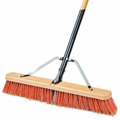 Leonard Fine-Bristle Push Broom, 24-Inch Wide Block -Wilson Bros Gardens Shop 1824 2