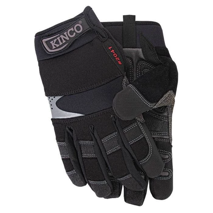 Kincopro General Black And Gray Suede Gloves, Extra Large 1 Kincopro General Black And Gray Suede Gloves, Extra Large