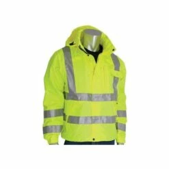 Breathable High-Visibility Rain Jacket, XL