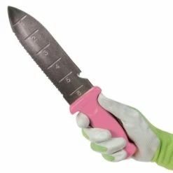Pink Leonard Deluxe Stainless Steel Soil Knife -Wilson Bros Gardens Shop 4752p 2