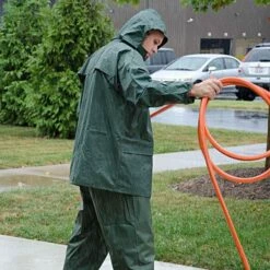 Premium Polyester Coated Rainsuit, Green, Extra Large 7 Premium Polyester Coated Rainsuit, Green, Extra Large -Wilson Bros Gardens Shop 71 1000 2 3