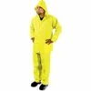 Premium Polyester Coated Rainsuit, Yellow, Large