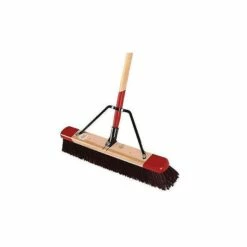 Harper Medium Stiff Bristle Broom Plastic Fibers 24in Wide -Wilson Bros Gardens Shop 7424 2