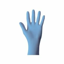 Showa 9-1/2-Inch Nitrile Gloves, 4-Mil Unlined With Rolled Cuff, Medium, Pack Of 100