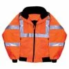 Majestic-Lined Orange Bomber Jacket Class III - Size 2XL