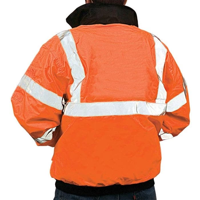 Majestic-Lined Orange Bomber Jacket Class III - Size 6XL 3 Majestic-Lined Orange Bomber Jacket Class III - Size 6XL - Image 3