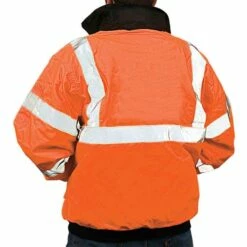 Majestic-Lined Orange Bomber Jacket Class III - Size LG 6 Majestic-Lined Orange Bomber Jacket Class III - Size LG -Wilson Bros Gardens Shop 751302 2 5