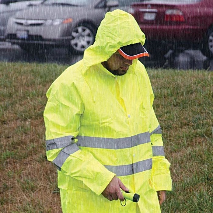 Majestic Hi-Vis High-Visibility Class III Rainwear Jacket - Size Extra Large 4 Majestic Hi-Vis High-Visibility Class III Rainwear Jacket - Size Extra Large - Image 4