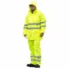 Majestic Hi-Vis High-Visibility Class III Rainwear Jacket - Size Large
