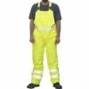 Majestic Hi-Vis High-Visibility Class III Rainwear Bib Pants