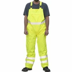 Majestic Hi-Vis High-Visibility Class III Rainwear Bib Pants