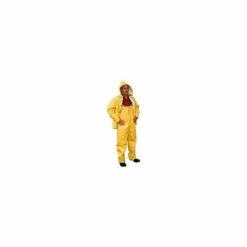 Onguard Heavy Duty Rain Suit Ribbed PVC On Non-Woven Polyester Yellow 2XL
