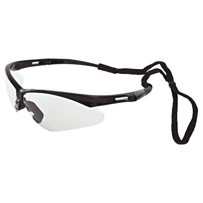 Safety Glasses Octane Black W/Clear Lens And Lanyard 12/Box 1 Safety Glasses Octane Black W/Clear Lens And Lanyard 12/Box