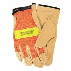 High-Visibility Orange Gloves, Large