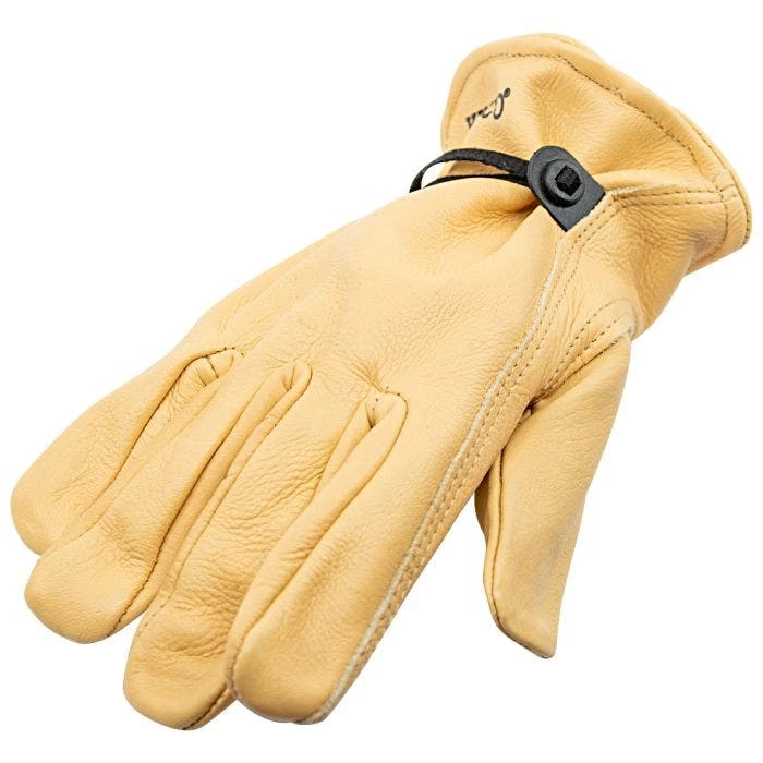 Cowhide Glove With Adjustable Pull Strap MD 2 Cowhide Glove With Adjustable Pull Strap MD - Image 2