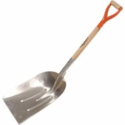 Leonard Heavy-Gauge Aluminum Scoop Shovel With 28-Inch D-Grip Handle