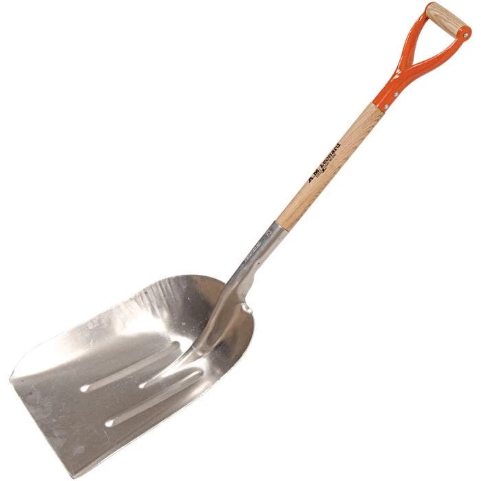 Leonard Heavy-Gauge Aluminum Scoop Shovel With 28-Inch D-Grip Handle 1 Leonard Heavy-Gauge Aluminum Scoop Shovel With 28-Inch D-Grip Handle