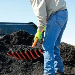 Leonard 8-Tine All Poly Scoop Fork, 63-inch Length -Wilson Bros Gardens Shop apf805 3