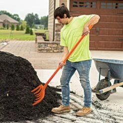 Leonard 8-Tine Poly Mulching Fork With Straight Handle -Wilson Bros Gardens Shop apf815 live2 10.20.22