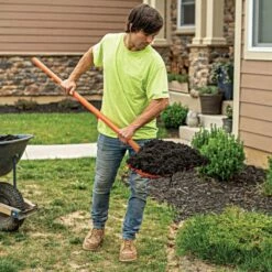 Leonard 8-Tine Poly Mulching Fork With Straight Handle -Wilson Bros Gardens Shop apf815 live 10.20.22