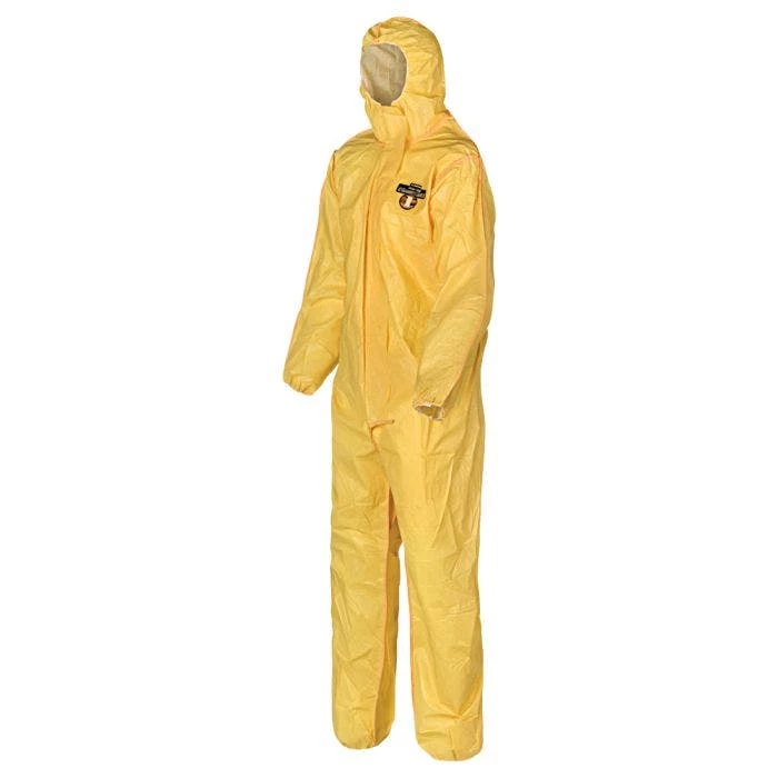 Chemical Protective Coveralls With Attached Hood Yellow 2 Chemical Protective Coveralls With Attached Hood Yellow - Image 2