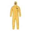 Chemical Protective Coveralls With Attached Hood Yellow