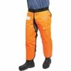 Apron Style Chainsaw Chaps, Safety Orange, Medium Length