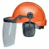 Elvex; ProGuard Helmet With 6-Point Safety Cap, Ear Muff And Lexan Face Shield