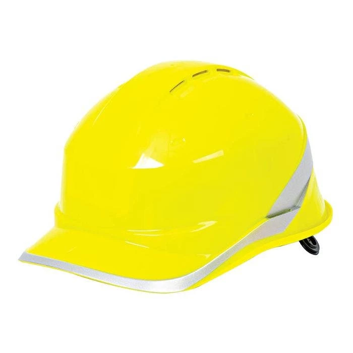 Safety Helmet Vented Diamond Yellow 2 Safety Helmet Vented Diamond Yellow - Image 2