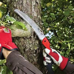 Felco Folding Saw With 9.5 Inch Blade -Wilson Bros Gardens Shop f604 in use