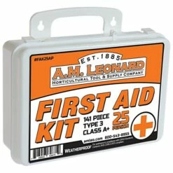 Leonard First Aid Kits, 25 Person, Class A+, Type 3, ANSI Z308.1-2015