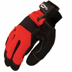 West County Men's Gardening Gloves, Brick Red, Medium