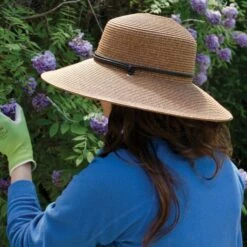 Dark Brown Women's Braided Hat Dark Brown -Wilson Bros Gardens Shop ghb01 3