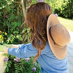 Dark Brown Women's Braided Hat Dark Brown -Wilson Bros Gardens Shop ghb01 4