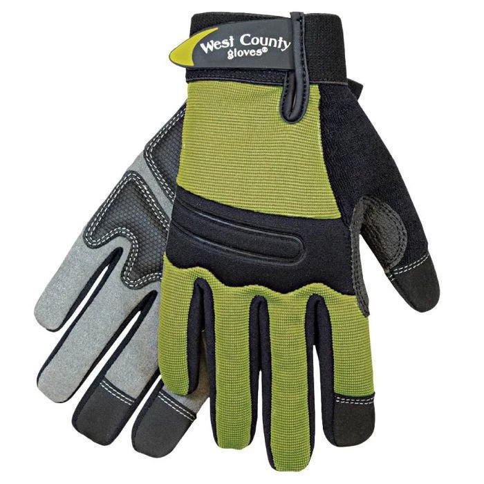 West County Women's Landscaping Gloves, Stem Green, Medium 1 West County Women's Landscaping Gloves, Stem Green, Medium