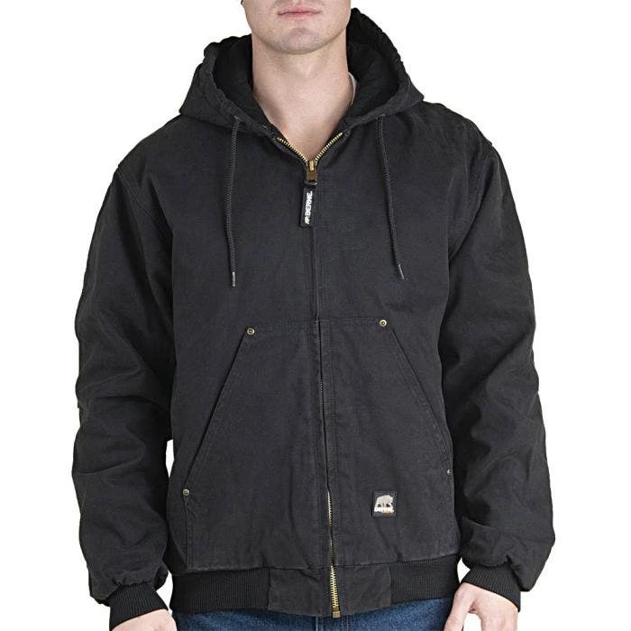 BERNE Original Washed Hooded Jackets, Black, Size Small 2 BERNE Original Washed Hooded Jackets, Black, Size Small - Image 2