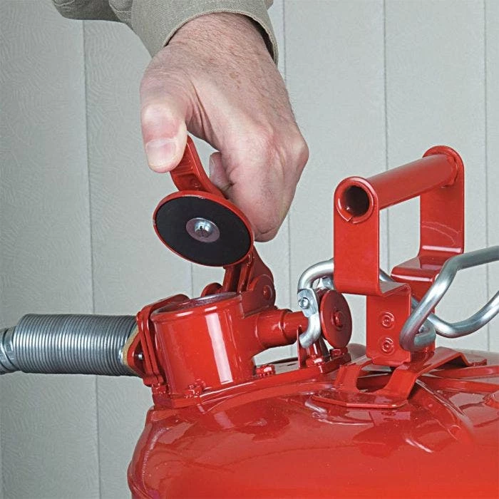 Justrite Type II Accuflow Safety Can, 2.5 Gal, Red 2 Justrite Type II Accuflow Safety Can, 2.5 Gal, Red - Image 2