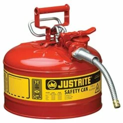 Justrite Type II Accuflow Safety Can, 2.5 Gal, Red