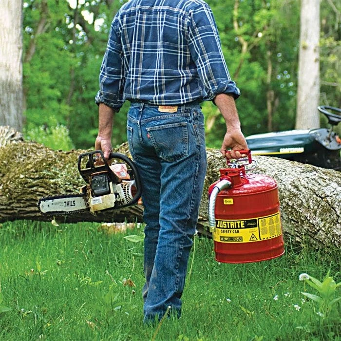 Justrite Type II Accuflow Safety Can, 5 Gal, Red 4 Justrite Type II Accuflow Safety Can, 5 Gal, Red - Image 4