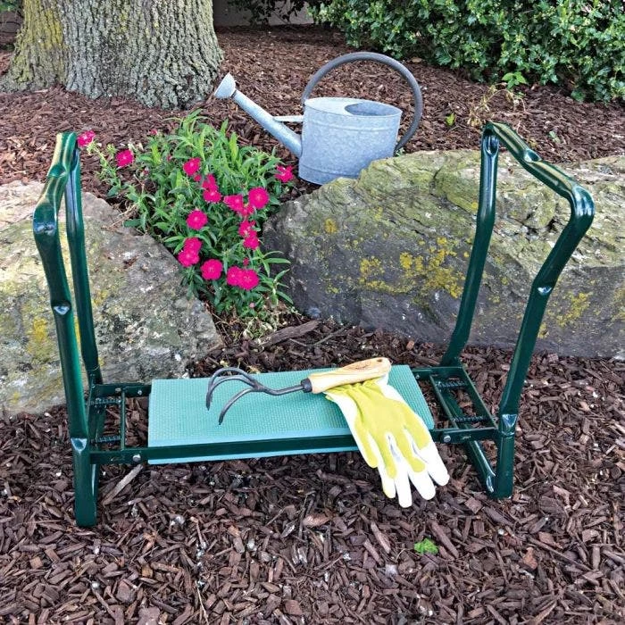 Garden Kneeler & Bench, Green 9 Garden Kneeler & Bench, Green - Image 9