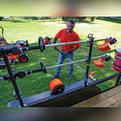 Channel Style Lockable Trimer Racks, 3 Trimmers -Wilson Bros Gardens Shop lt13 live 1