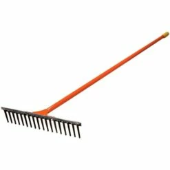 Leonard All-Steel Straight Rake With 18-Inch Head