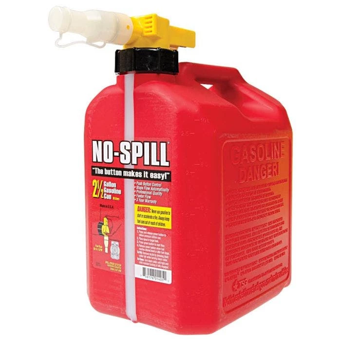 No-Spill; CARB Fuel Can - Red 2.5 Gallon 2 No-Spill; CARB Fuel Can - Red 2.5 Gallon - Image 2