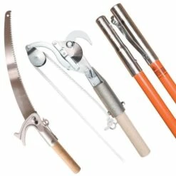 Marvin Pole Pruner And Saw Kit With Orange Fiberglass Poles