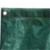 Green Tuff Tarp, 4.5oz. Polyethylene With Grommets, 12ft X 22ft