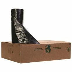 Heavy-Duty LLDPE 33-Gallon Trash Can Liners, Roll Of 100