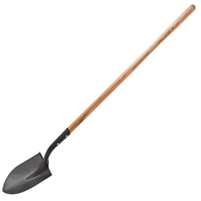 Leonard Contractor-Grade Shovel, Round Point With Ash Handle 1 Leonard Contractor-Grade Shovel, Round Point With Ash Handle