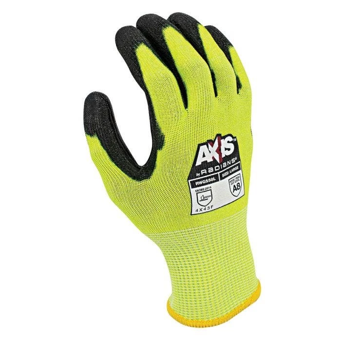 Axis A8 Cut Resistant Gloves Hi-Vis Yellow MD 3 Axis A8 Cut Resistant Gloves Hi-Vis Yellow MD - Image 3